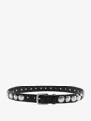 Golden Goose Trinidad Leather Belt With Studs In Black
