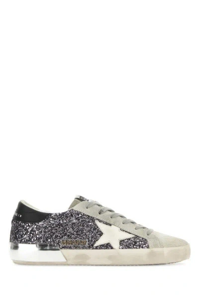 GOLDEN GOOSE GOLDEN GOOSE DELUXE BRAND WOMAN MULTICOLOR SUEDE AND FABRIC SUPERSTAR CLASSIC SNEAKERS