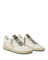 Golden Goose Deluxe Brand Women's Ball Star Low Top Sneakers In White/gold