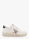 Golden Goose Deluxe Brand Women Ballstar 2 Low-top Leather Sneakers With Used Effect In White