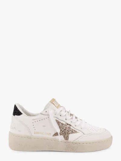 Golden Goose Deluxe Brand Women Ballstar 2 Low-top Leather Sneakers With Used Effect In White