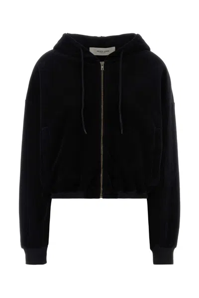 GOLDEN GOOSE GOLDEN GOOSE DELUXE BRAND WOMEN BLACK VELVET SWEATSHIRT