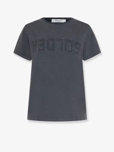 Golden Goose Deluxe Brand Women Distressed Cotton T-shirt In Gray