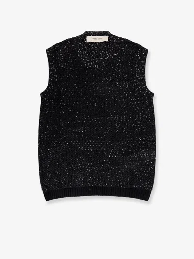 Golden Goose Deluxe Brand Women Melyssa Sleeveless Sweater With Sequins In Black