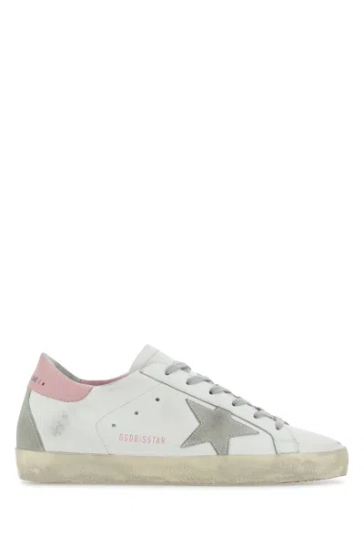 Golden Goose Deluxe Brand Women Multicolor Leather Super Star Classic Sneakers In White