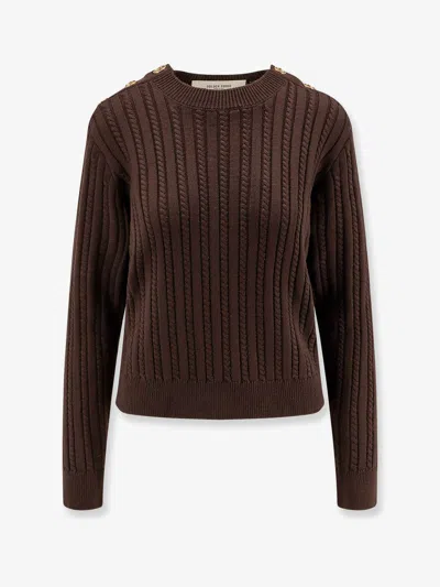 Golden Goose Deluxe Brand Women Ofra Woven Virgin Wool Sweater In Brown