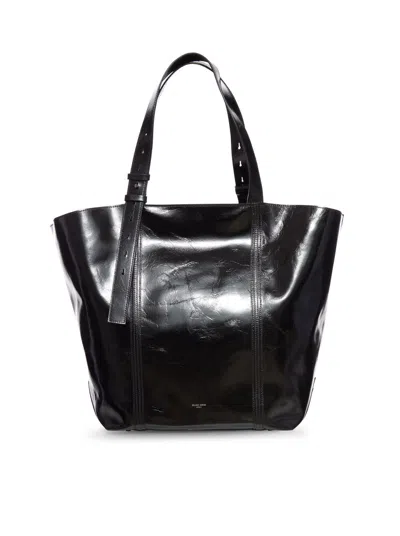 Golden Goose Deluxe Brand Women Shiny Leather Tote Bag In Black