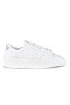 Golden Goose White Stardan Leather Sneakers With Star Motif In White