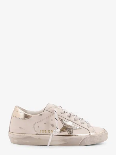 Golden Goose Deluxe Brand Women Super-star Classic With List Low-top Leather Sneakers With Used Effe