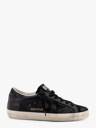Golden Goose Deluxe Brand Women Super-star Classic With List Low-top Sneakers With Suede Inserts And In Black