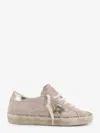Golden Goose Deluxe Brand Women Super Star Classic With List Suede Sneakers In Gold