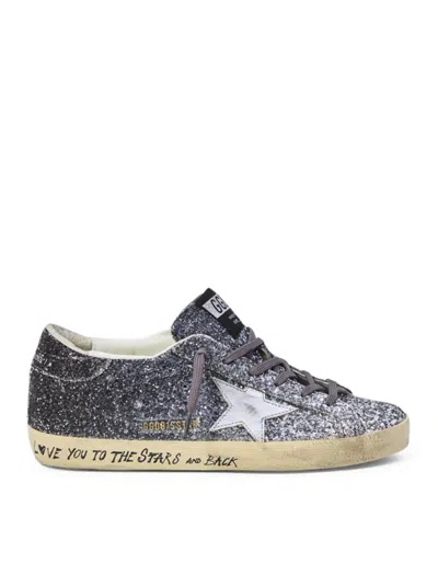 Golden Goose Deluxe Brand Women Super-star Sneakers With Glitter In Black