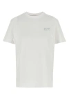 Golden Goose Cotton T-shirt With Back Glittered Print In White