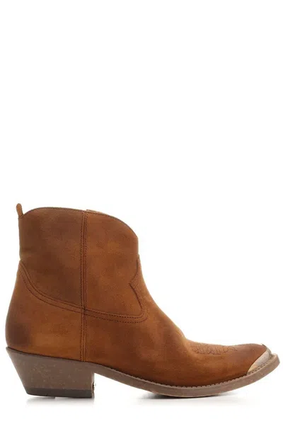 Golden Goose 45mm Leather Brown Boots