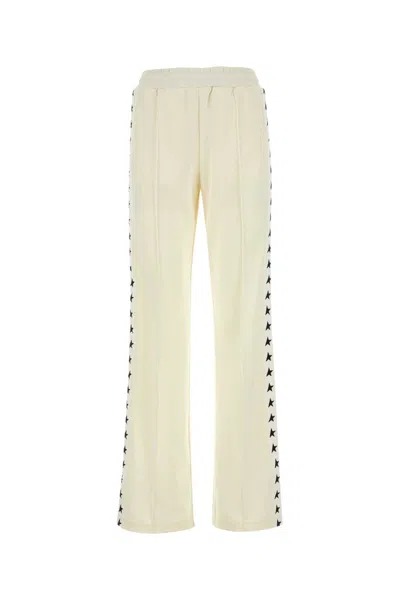 Golden Goose Deluxe Brand Ivory Polyester Dorotea Joggers In White