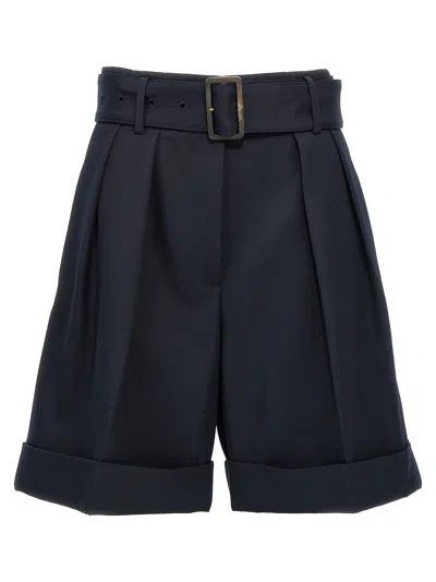 Golden Goose 'demetra' Tailored Bermuda Shorts In Blue