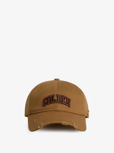 Golden Goose Demos Cotton Baseball Hat In Sand