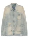 Golden Goose 'mackenzie' Denim Jacket Featuring Faded Effect In Blue