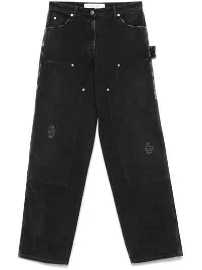 Golden Goose Denim Cotton Jeans In Black