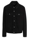 Golden Goose Vintage-effect Black Denim Jacket In Black