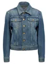 Golden Goose Denim Jacket Casual Jackets And Parka Blue In Blue