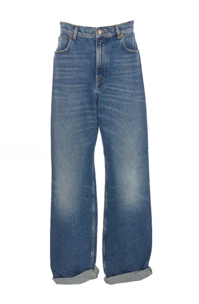 Golden Goose Denim Jeans In Medium Stone Washed