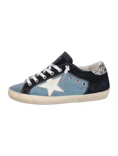 Pre-owned Golden Goose Denim Printed Sneakers