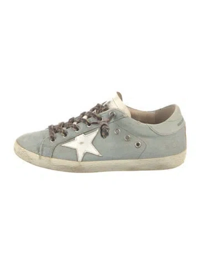 Pre-owned Golden Goose Denim Sneakers In Blue