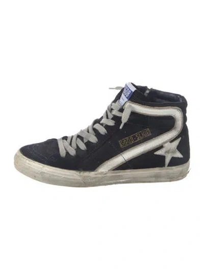 Pre-owned Golden Goose Denim Sneakers In Blue