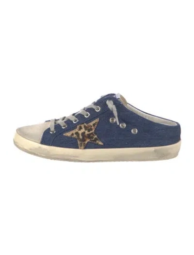Pre-owned Golden Goose Denim Sneakers In Blue