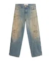 Golden Goose Deluxe Brand Wide-leg Distressed Jeans In Blue