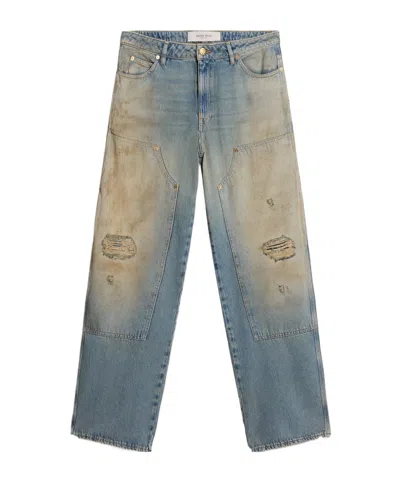Golden Goose Denim Trousers With Belt Loops