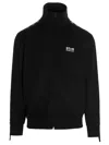 Golden Goose Black Denis Track Sweatshirt In Black