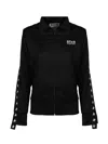 Golden Goose Zip-up Sweatshirt In Black/white
