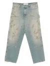 Golden Goose Deluxe Brand Men Marley Painter Cotton Jeans In Blue