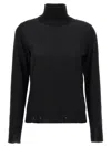 Golden Goose 'dilara' Sheer Turtleneck Knit Sweater