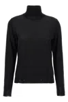 Golden Goose 'dilara' Sheer Turtleneck Knit Sweater