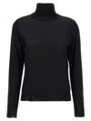 Golden Goose 'dilara' Sheer Turtleneck Knit Sweater