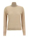 Golden Goose Dilara Turtleneck Sweater In Neutral