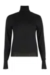 Golden Goose Dilara Virgin Wool Turtleneck Sweater In Black
