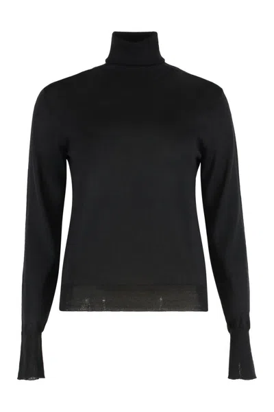 Golden Goose Dilara Virgin Wool Turtleneck Sweater In Black