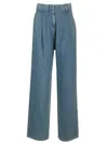 Golden Goose Soft Wool Trousers For Comfortable Wear In Denim