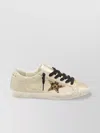 Golden Goose Women Super Star Leather Upper Glitter Toe And Tongue Leather Heel Leopard Horsy Star In Neutral