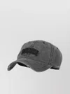 Golden Goose Distressed Baseball Cap Metal Eyelets In Gray