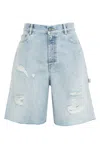 Golden Goose Distressed Denim Bermuda Shorts