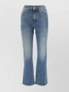 GOLDEN GOOSE DISTRESSED DENIM CROPPED JEANS