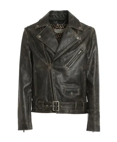 GOLDEN GOOSE GOLDEN GOOSE DELUXE BRAND ZIPPED BIKER JACKET