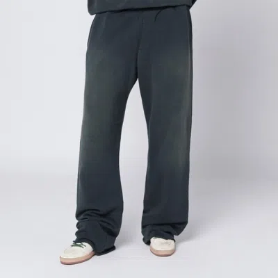 Golden Goose Distressed-effect Black Jogger Pants Men In Blue