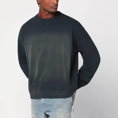 GOLDEN GOOSE GOLDEN GOOSE DISTRESSED FADED BLACK SWEATSHIRT