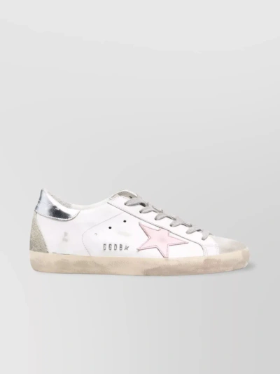 GOLDEN GOOSE DISTRESSED LEATHER LOW TOP SNEAKERS